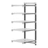 Cambro Camshelving Elements 5-Shelf Vented Add-On Shelving Unit – Speckled Gray