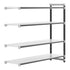 Cambro Camshelving Elements 4-Shelf Solid Add-On Shelving Unit – Speckled Gray