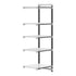 Cambro Camshelving Elements 5-Shelf Vented & Solid Add-On Shelving Unit – Speckled Gray