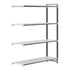 Cambro Camshelving Elements 4-Shelf Vented Add-On Shelving Unit – Speckled Gray