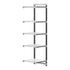 Cambro Camshelving Elements 5-Shelf Vented & Solid Add-On Shelving Unit – Speckled Gray