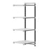Cambro Camshelving Elements 4-Shelf Vented Add-On Shelving Unit – Speckled Gray