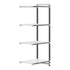 Cambro Camshelving Elements 4-Shelf Vented & Solid Add-On Shelving Unit – Speckled Gray