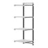 Cambro Camshelving Elements 4-Shelf Vented Add-On Shelving Unit – Speckled Gray