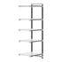 Cambro Camshelving Elements 5-Shelf Solid Add-On Shelving Unit – Speckled Gray