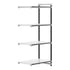 Cambro Camshelving Elements 4-Shelf Solid Add-On Shelving Unit – Speckled Gray