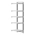 Cambro Camshelving Elements 5-Shelf Vented Add-On Shelving Unit – Speckled Gray
