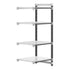 Cambro Camshelving Elements 4-Shelf Vented & Solid Add-On Shelving Unit – Speckled Gray
