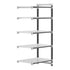 Cambro Camshelving Elements 5-Shelf Vented Add-On Shelving Unit – Speckled Gray