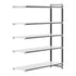 Cambro Camshelving Elements 5-Shelf Solid Add-On Shelving Unit – Speckled Gray