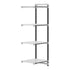Cambro Camshelving Elements 4-Shelf Vented Add-On Shelving Unit – Speckled Gray