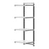 Cambro Camshelving Elements 4-Shelf Vented & Solid Add-On Shelving Unit – Speckled Gray
