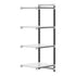 Cambro Camshelving Elements 4-Shelf Solid Add-On Shelving Unit – Speckled Gray