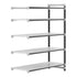 Cambro Camshelving Elements 5-Shelf Vented Add-On Shelving Unit – Speckled Gray