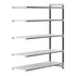 Cambro Camshelving Elements 5-Shelf Vented Add-On Shelving Unit – Speckled Gray