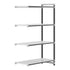 Cambro Camshelving Elements 4-Shelf Vented Add-On Shelving Unit – Speckled Gray