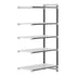 Cambro Camshelving Elements 5-Shelf Vented Add-On Shelving Unit – Speckled Gray
