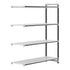 Cambro Camshelving Elements 4-Shelf Vented Add-On Shelving Unit – Speckled Gray