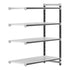 Cambro Camshelving Elements 4-Shelf Vented Add-On Shelving Unit – Speckled Gray