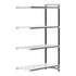 Cambro Camshelving Elements 4-Shelf Vented & Solid Add-On Shelving Unit – Speckled Gray