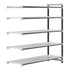 Cambro Camshelving Elements 5-Shelf Vented Add-On Shelving Unit – Speckled Gray