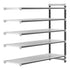 Cambro Camshelving Elements 5-Shelf Vented Add-On Shelving Unit – Speckled Gray