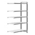 Cambro Camshelving Elements 5-Shelf Vented & Solid Add-On Shelving Unit – Speckled Gray