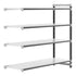 Cambro Camshelving Elements 4-Shelf Solid Add-On Shelving Unit – Speckled Gray