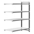 Cambro Camshelving Elements 4-Shelf Vented & Solid Add-On Shelving Unit – Speckled Gray
