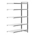 Cambro Camshelving Elements 5-Shelf Solid Add-On Shelving Unit – Speckled Gray