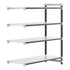 Cambro Camshelving Elements 4-Shelf Solid Add-On Shelving Unit – Speckled Gray