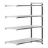 Cambro Camshelving Elements 4-Shelf Vented Add-On Shelving Unit – Speckled Gray