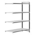 Cambro Camshelving Elements 4-Shelf Vented Add-On Shelving Unit – Speckled Gray