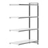 Cambro Camshelving Elements 4-Shelf Solid Add-On Shelving Unit – Speckled Gray