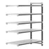 Cambro Camshelving Elements 5-Shelf Vented Add-On Shelving Unit – Speckled Gray