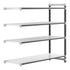 Cambro Camshelving Elements 4-Shelf Vented & Solid Add-On Shelving Unit – Speckled Gray