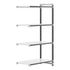 Cambro Camshelving Elements 4-Shelf Solid Add-On Shelving Unit – Speckled Gray