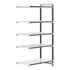Cambro Camshelving Elements 5-Shelf Vented & Solid Add-On Shelving Unit – Speckled Gray