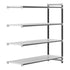 Cambro Camshelving Elements 4-Shelf Vented Add-On Shelving Unit – Speckled Gray