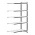 Cambro Camshelving Elements 5-Shelf Solid Add-On Shelving Unit – Speckled Gray