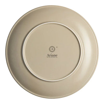 Ariane Tornado 8 1/4" Sand Dollar Round Rimless Coupe Porcelain Plate ( Case Of 12 )