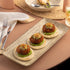 Ariane Tornado 14 1/6" x 6 1/2" Sand Dollar Rectangular Porcelain Plate ( Case Of 6 )