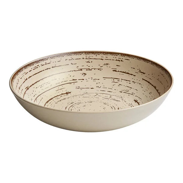 Ariane Tornado Sand Dollar Round Deep Coupe Porcelain Plate ( Case Of 6 )