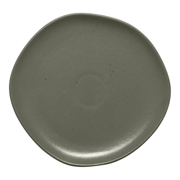 Ariane Earth Mist Green Dots Flat Porcelain Plate ( Case of 12 )