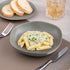Ariane Earth Mist Green Dots Deep Porcelain Plate ( Case of 6 )