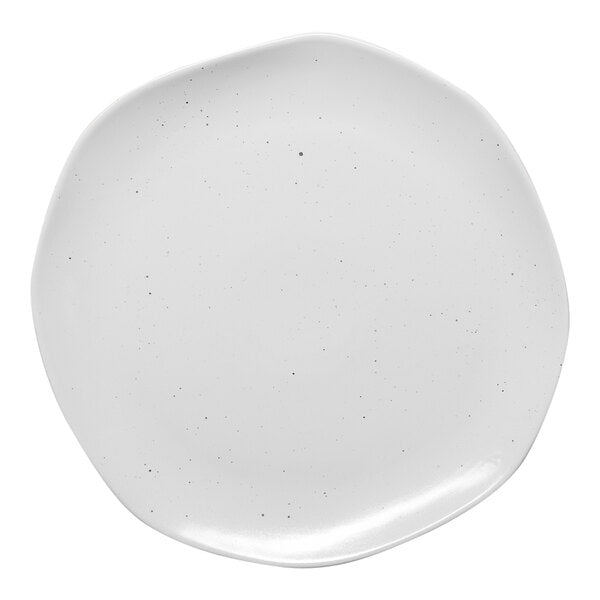 Ariane Earth Linen  Dots Flat Porcelain Plate ( Case of 6 )