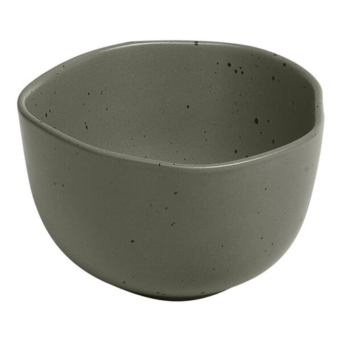 Ariane Earth Mist Green Dots 3 3/4'' Non Stackable Porcelain Bowl ( Case of 12 )