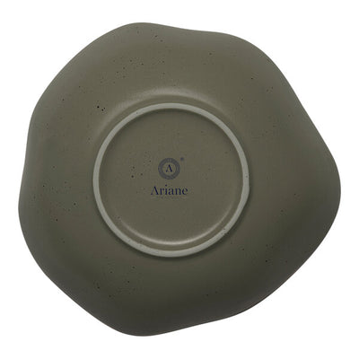 Ariane Earth Mist Green Dots 6 2/3" Non Stackable Porcelain Bowl  ( Case of 6 )