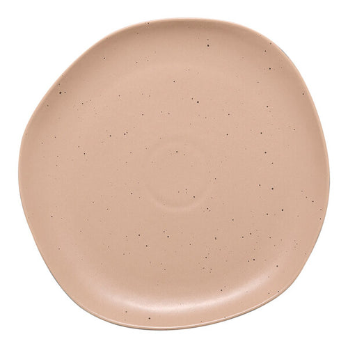 Ariane Earth Dark Sand Dots Flat Porcelain Plate ( Case of 12 )