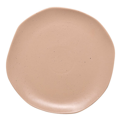 Ariane Earth Dark Sand Dots Flat Porcelain Plate ( Case of 6 )